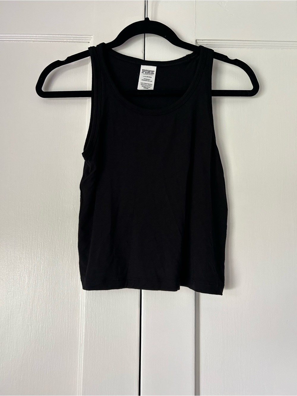 Victoria’s Secret PINK Sleepwear Modal Sleeveless Tank Top, Black Size Large